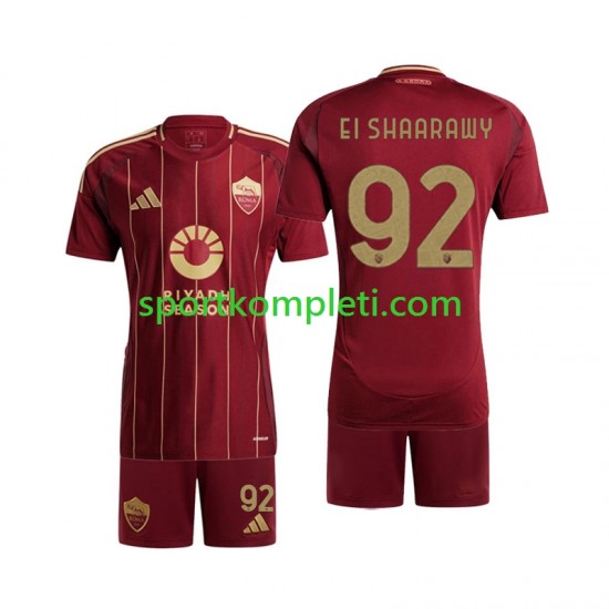 Roma Djeca Domaći Nogometni Dres Stephan El Shaarawy 92 2024-2025 Kratki Rukavi