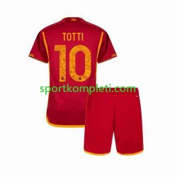 Roma Djeca Domaći Nogometni Dres Totti 10 2023-2024 Kratki Rukavi