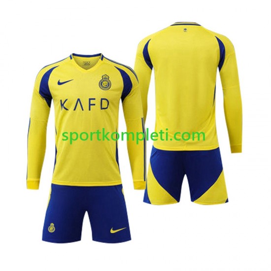Al-Nassr Djeca Domaći Nogometni Dres 2024-2025 Dugi Rukavi