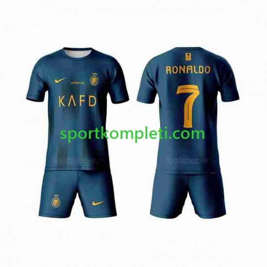 Al-Nassr Djeca Gostujući Nogometni Dres Ronaldo 7 2023-2024 Kratki Rukavi