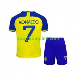 Al-Nassr Djeca Domaći Nogometni Dres Ronaldo 7 2022-2023 Kratki Rukavi