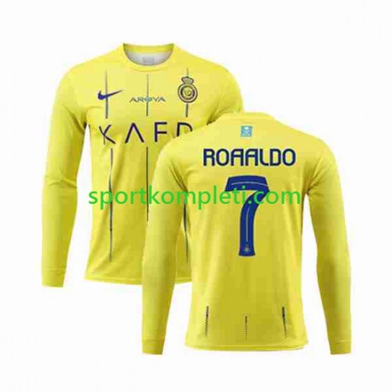 Al-Nassr Muškarci Domaći Nogometni Dres Ronaldo 7 2023-2024 Dugi Rukavi