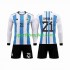 Argentina Djeca Domaći Nogometni Dres 3 Stars Paulo Dybala 21 World Cup 2022 Dugi Rukavi