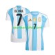 Argentina Muškarci Domaći Nogometni Dres De Paul 7 Copa America 2024 Kratki Rukavi