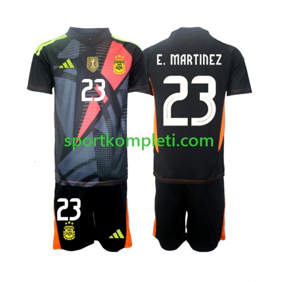 Argentina Vratar Djeca Domaći Nogometni Dres Emiliano Martinez 23 2024 Kratki Rukavi
