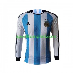 Argentina Muškarci Domaći Nogometni Dres World Cup 2022 Dugi Rukavi