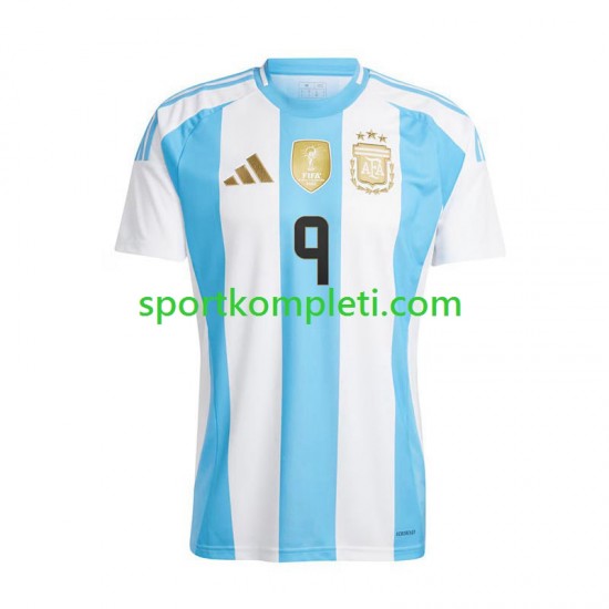 Argentina Muškarci Domaći Nogometni Dres Julian Alvarez 9 Copa America 2024 Kratki Rukavi