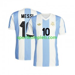Argentina Muškarci Domaći Nogometni Dres Lionel Messi 10 50 Anniversary Kratki Rukavi