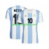 Argentina Muškarci Domaći Nogometni Dres Lionel Messi 10 50 Anniversary Kratki Rukavi