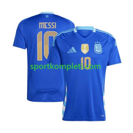 Argentina Muškarci Gostujući Nogometni Dres Lionel Messi 10 Copa America 2024 Kratki Rukavi