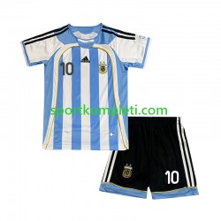 Argentina Retro Djeca Domaći Nogometni Dres Maradona 10 2006 Kratki Rukavi