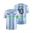 Argentina Retro Muškarci Domaći Nogometni Dres Maradona 10 2006 Kratki Rukavi