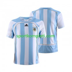 Argentina Retro Muškarci Domaći Nogometni Dres 2006 Kratki Rukavi