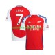 Arsenal Crvena Muškarci Domaći Nogometni Dres Bukayo Saka 7 2024-2025 Kratki Rukavi
