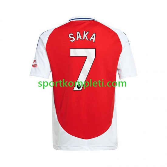Arsenal Crvena Muškarci Domaći Nogometni Dres Bukayo Saka 7 2024-2025 Kratki Rukavi