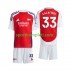 Arsenal Djeca Domaći Nogometni Dres Calafiori 33 2024-2025 Kratki Rukavi