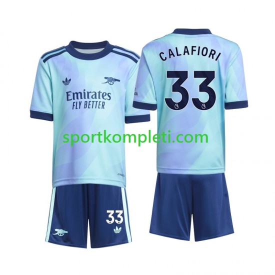 Arsenal Djeca Treći Nogometni Dres Calafiori 33 2024-2025 Kratki Rukavi