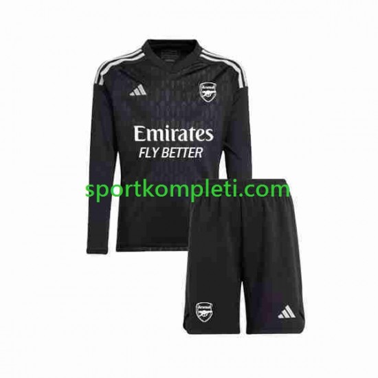 Arsenal Vratar Djeca Domaći Nogometni Dres 2023-2024 Dugi Rukavi
