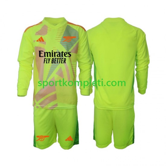 Arsenal Vratar Djeca Domaći Nogometni Dres 2024-2025 Dugi Rukavi