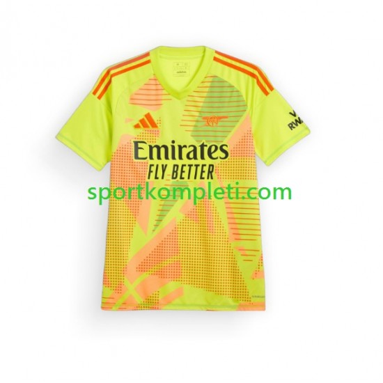 Arsenal Vratar Muškarci Domaći Nogometni Dres 2024-2025 Kratki Rukavi