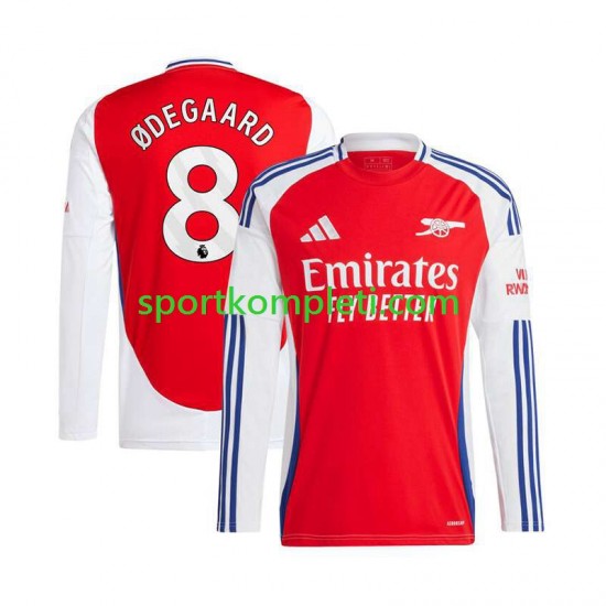 Arsenal Crvena Muškarci Domaći Nogometni Dres Martin Odegaard 8 2024-2025 Dugi Rukavi