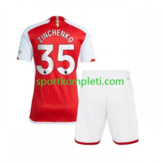 Arsenal Djeca Domaći Nogometni Dres Oleksandr Zinchenko 35 2023-2024 Kratki Rukavi