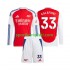 Arsenal Djeca Domaći Nogometni Dres Riccardo Calafiori 33 2024-2025 Dugi Rukavi