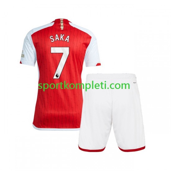 Arsenal Djeca Domaći Nogometni Dres Saka 7 2023-2024 Kratki Rukavi