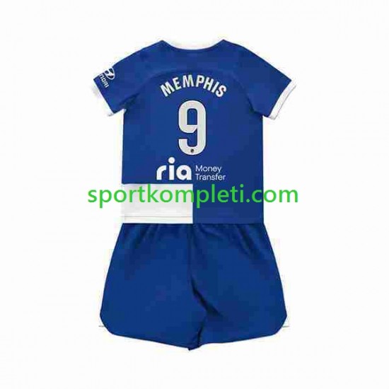 Atlético Madrid Djeca Gostujući Nogometni Dres 2 Memphis Depay 9 2023-2024 Kratki Rukavi