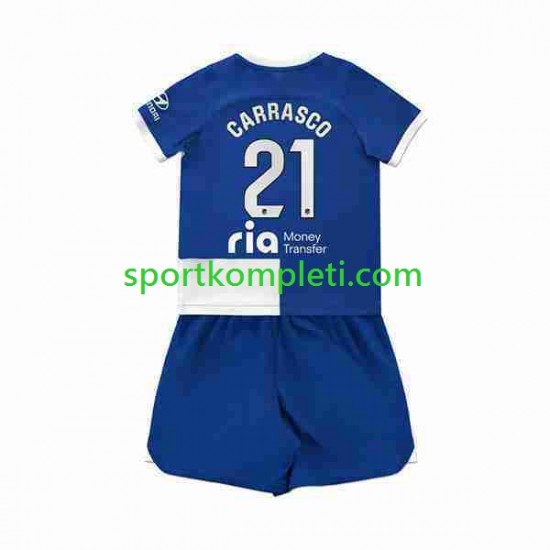 Atlético Madrid Djeca Gostujući Nogometni Dres 2 Yannick Carrasco 21 2023-2024 Kratki Rukavi Atlético Madrid Djeca Gostujući Nogometni Dres 2 Yannick Carrasco 21 2023-2024 Kratki Rukavi