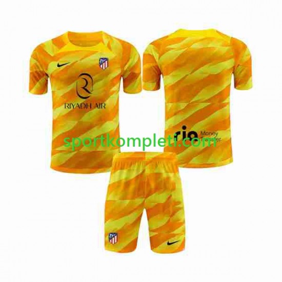 Atlético Madrid Vratar naranča Djeca Nogometni Dres 2023-2024 Kratki Rukavi