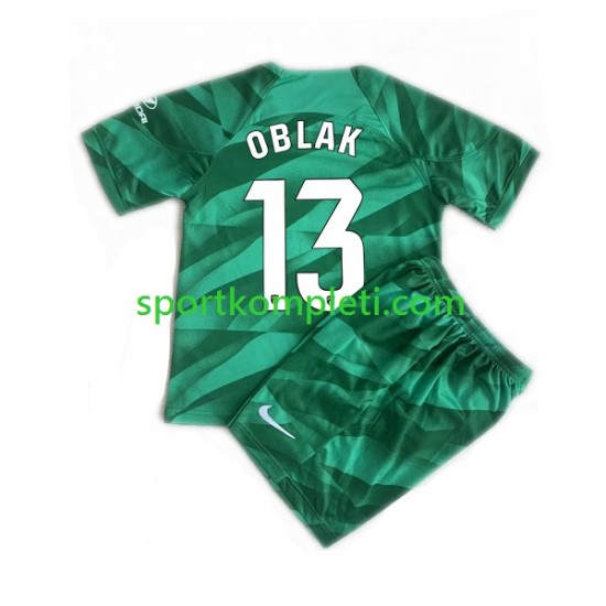 Atlético Madrid Vratar Djeca Gostujući Nogometni Dres Jan Oblak 13 2023-2024 Kratki Rukavi