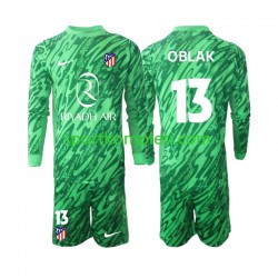 Atlético Madrid Vratar Djeca Gostujući Nogometni Dres Jan Oblak 13 2024-2025 Dugi Rukavi