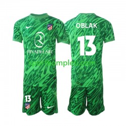 Atlético Madrid Vratar Djeca Gostujući Nogometni Dres Jan Oblak 13 2024-2025 Kratki Rukavi