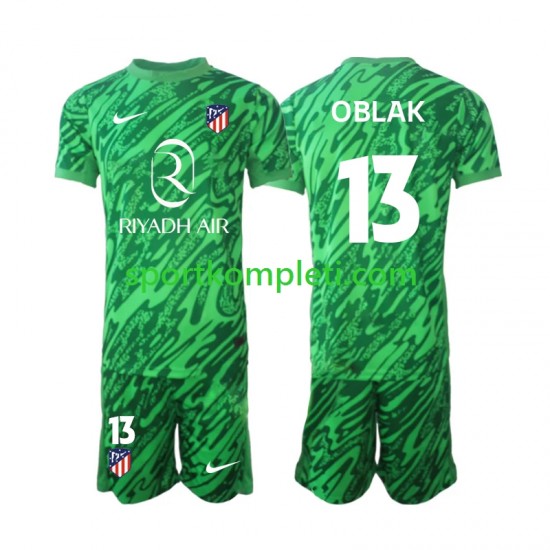 Atlético Madrid Vratar Djeca Gostujući Nogometni Dres Jan Oblak 13 2024-2025 Kratki Rukavi