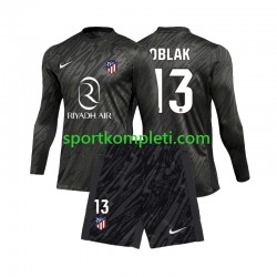Atlético Madrid Vratar Djeca Domaći Nogometni Dres Jan Oblak 13 2024-2025 Dugi Rukavi