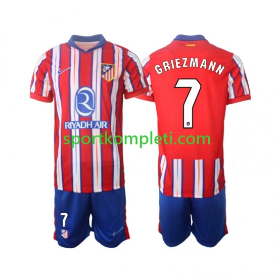 Atlético Madrid Djeca Domaći Nogometni Dres Griezmann 7 2024-2025 Kratki Rukavi