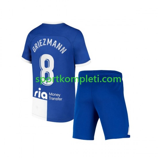 Atlético Madrid Djeca Domaći Nogometni Dres Griezmann 8 120 Anniversary 2022-2023 Kratki Rukavi