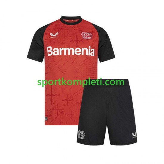 Bayer 04 Leverkusen Djeca Domaći Nogometni Dres 2024-2025 Kratki Rukavi