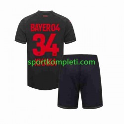Bayer 04 Leverkusen Djeca Domaći Nogometni Dres Granit Xhaka 34 2023-2024 Kratki Rukavi
