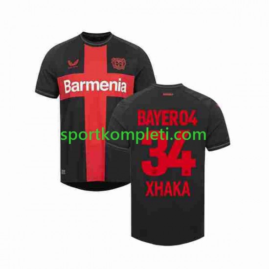 Bayer 04 Leverkusen Muškarci Domaći Nogometni Dres Granit Xhaka 34 2023-2024 Kratki Rukavi