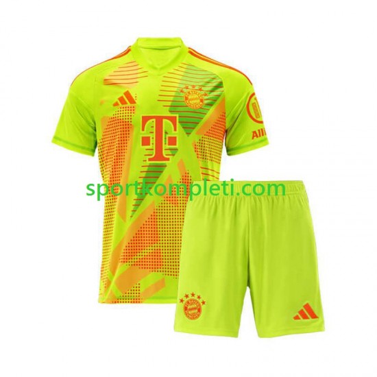FC Bayern München Vratar Djeca Domaći Nogometni Dres 2024-2025 Kratki Rukavi