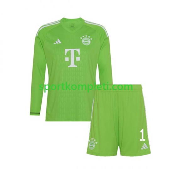 FC Bayern München Vratar Djeca Gostujući Nogometni Dres Manuel Neuer 1 2023-2024 Dugi Rukavi