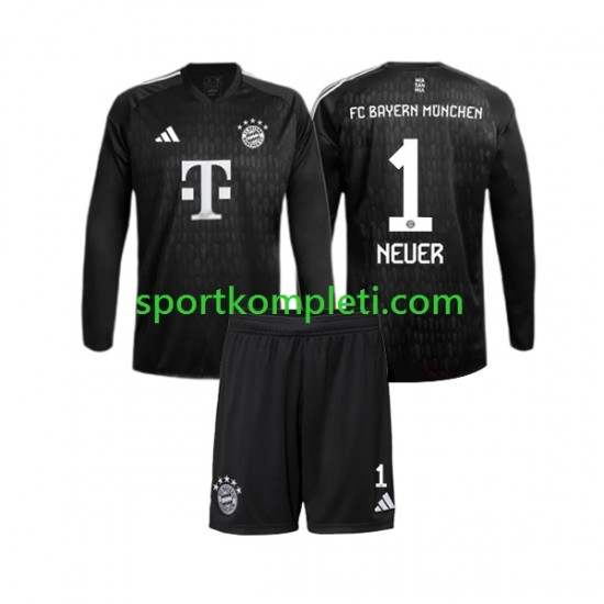 FC Bayern München Vratar Djeca Domaći Nogometni Dres Manuel Neuer 1 2023-2024 Dugi Rukavi