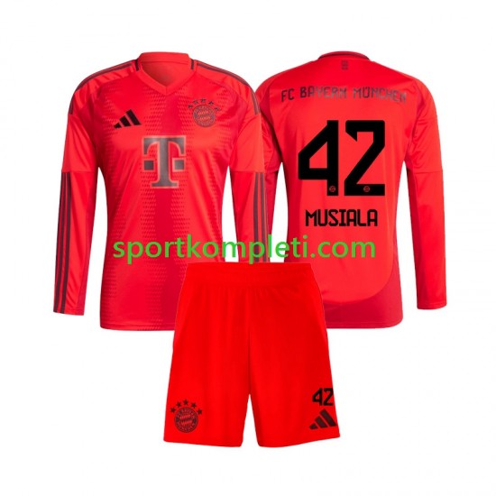 FC Bayern München Djeca Domaći Nogometni Dres Jamal Musiala 42 2024-2025 Dugi Rukavi