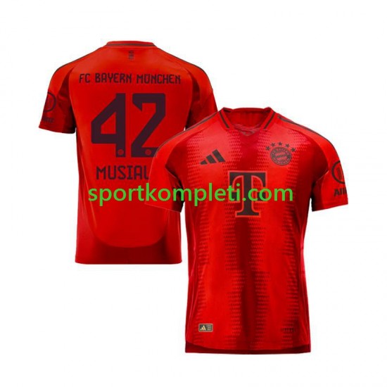 FC Bayern München Crvena Muškarci Domaći Nogometni Dres Jamal Musiala 42 2024-2025 Kratki Rukavi