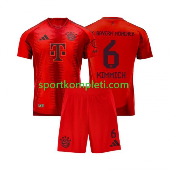 FC Bayern München Crvena Djeca Domaći Nogometni Dres Joshua Kimmich 6 2024-2025 Kratki Rukavi