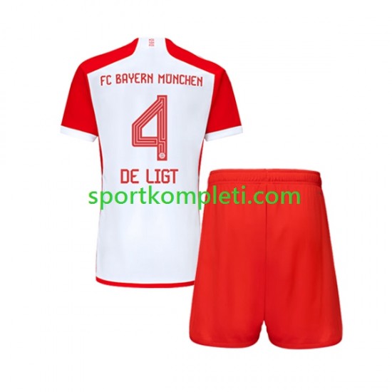 FC Bayern München Djeca Domaći Nogometni Dres Matthijs de Ligt 4 2023-2024 Kratki Rukavi