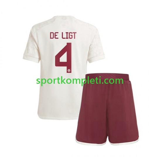 FC Bayern München Djeca Treći Nogometni Dres Matthijs de Ligt 4 2023-2024 Kratki Rukavi