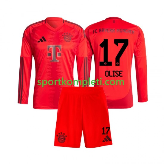 FC Bayern München Djeca Domaći Nogometni Dres Michael Olise 17 2024-2025 Dugi Rukavi